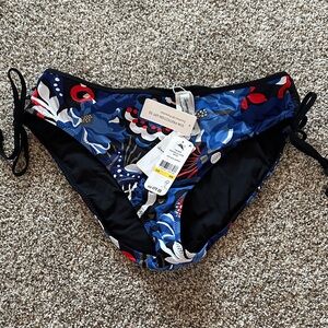 Tommy Bahama Blue and Red Floral Bikini Bottom